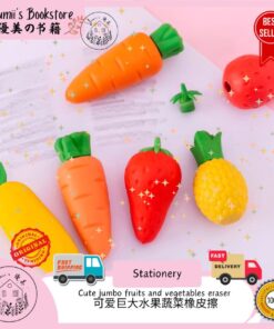 Jumbo fruits and vegetables eraser
